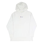 CHAMPION REVERSE WEAVE Mens White Hoodie S Cotton Blend Classic Pullover