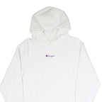 CHAMPION REVERSE WEAVE Mens White Hoodie S Cotton Blend Classic Pullover