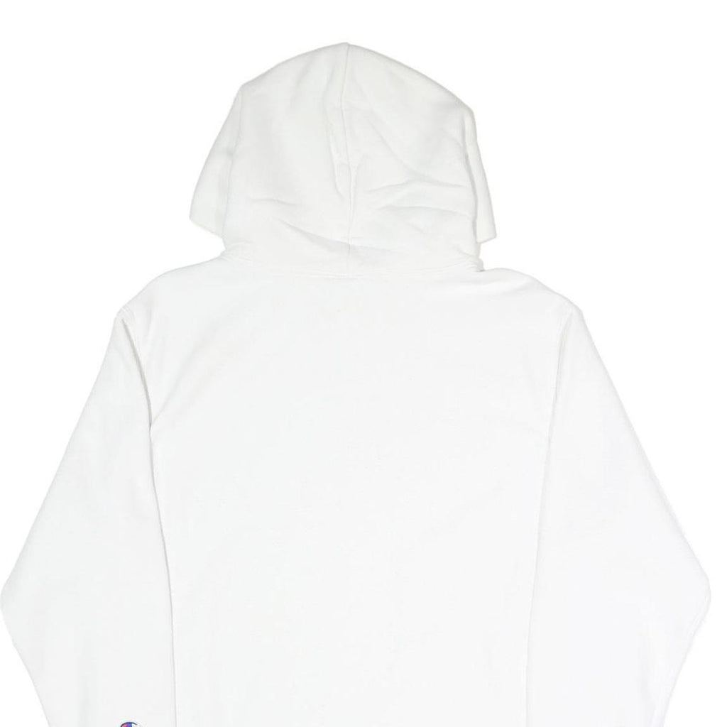CHAMPION REVERSE WEAVE Mens White Hoodie S Cotton Blend Classic Pullover