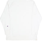 CHAMPION REVERSE WEAVE Mens White Hoodie S Cotton Blend Classic Pullover