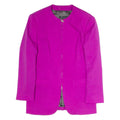 MARGHI Womens Overcoat Jacket Purple Wool M