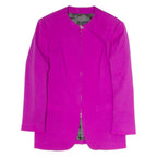 MARGHI Womens Overcoat Jacket Purple Wool M