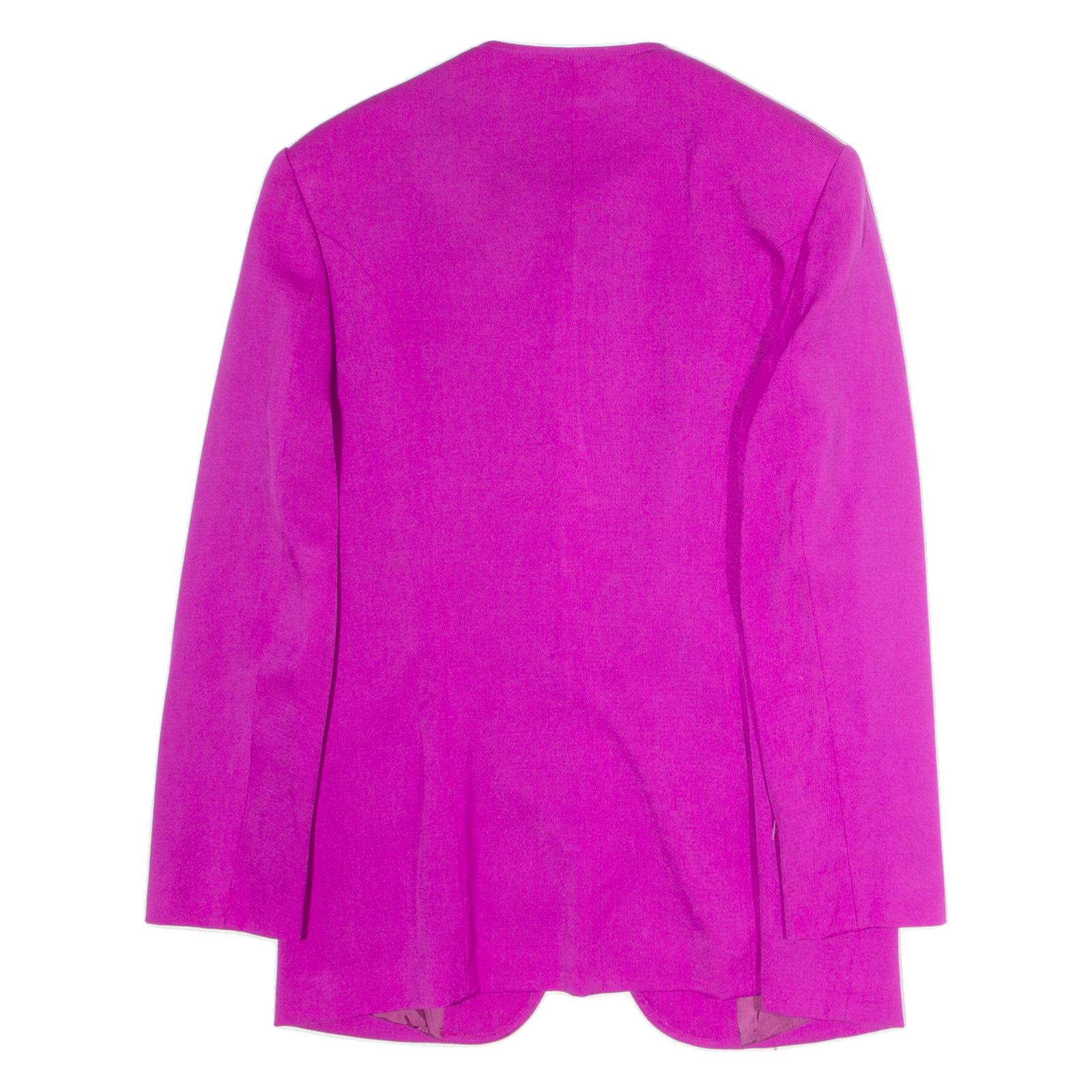 MARGHI Womens Overcoat Jacket Purple Wool M