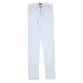 DOLCE & GABBANA Womens Slim White Jeans Denim W28 L36 Stylish Cotton Blend Zip