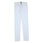 DOLCE & GABBANA Womens Slim White Jeans Denim W28 L36 Stylish Cotton Blend Zip