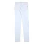 DOLCE & GABBANA Womens Slim White Jeans Denim W28 L36 Stylish Cotton Blend Zip