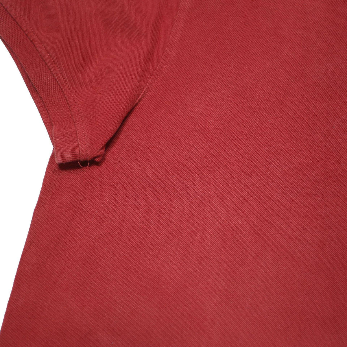 TOMMY HILFIGER Mens Red Cotton Blend Polo Shirt M Button Collar Casual Wear