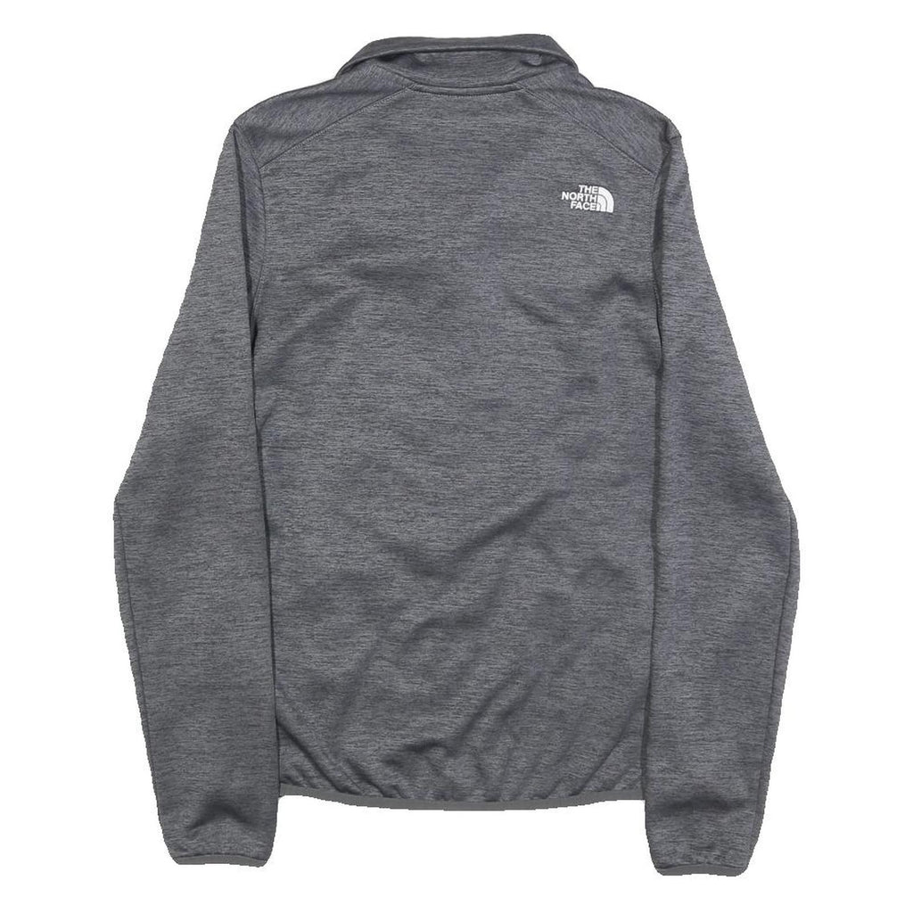 THE NORTH FACE Womens Grey Jacket XS Polyester Zip Plain Lightweight Outdoor