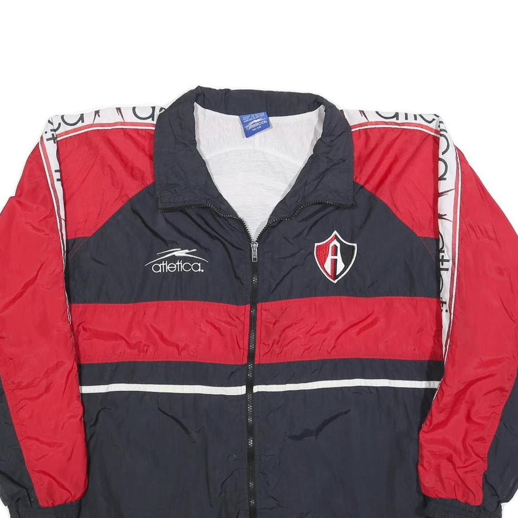 ATLETICA Mens Black & Red Zip Jacket XL Polyester Blend Athletic Sportswear
