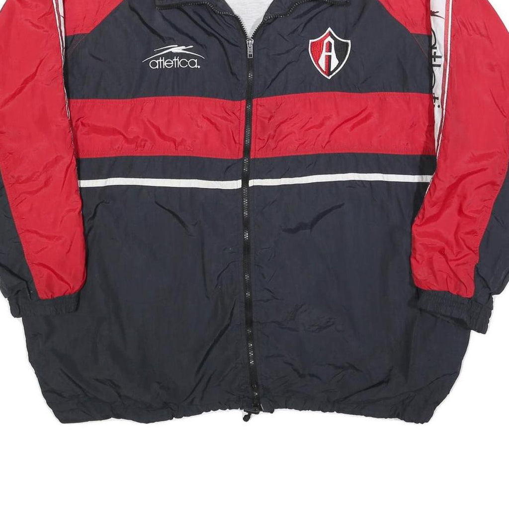 ATLETICA Mens Black & Red Zip Jacket XL Polyester Blend Athletic Sportswear
