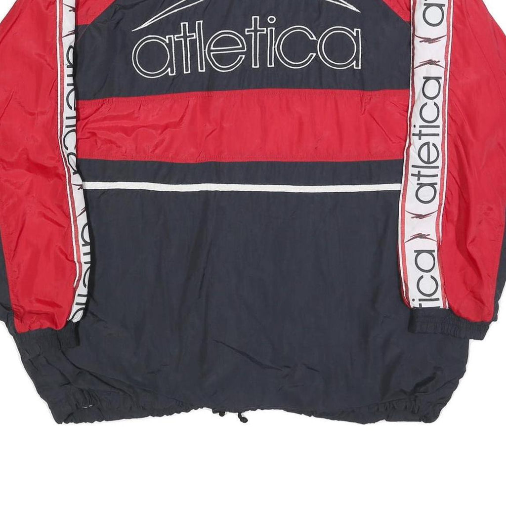 ATLETICA Mens Black & Red Zip Jacket XL Polyester Blend Athletic Sportswear