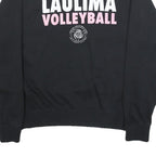 NIKE Womens Black Laulima Volleyball Crew Neck M Cotton Blend Sweatshirt