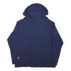 CHAMPION Womens Navy Hoodie L Cotton Blend Pullover Comfort Casual