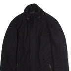 GUESS Mens Overcoat Coat Black Wool S