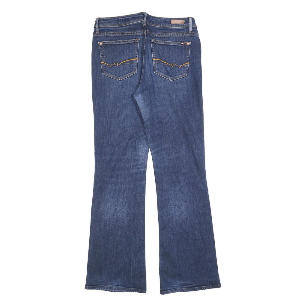 TOMMY HILFIGER Womens Jeans Blue Regular Flared Denim Medium W28 L32 Classic Fit