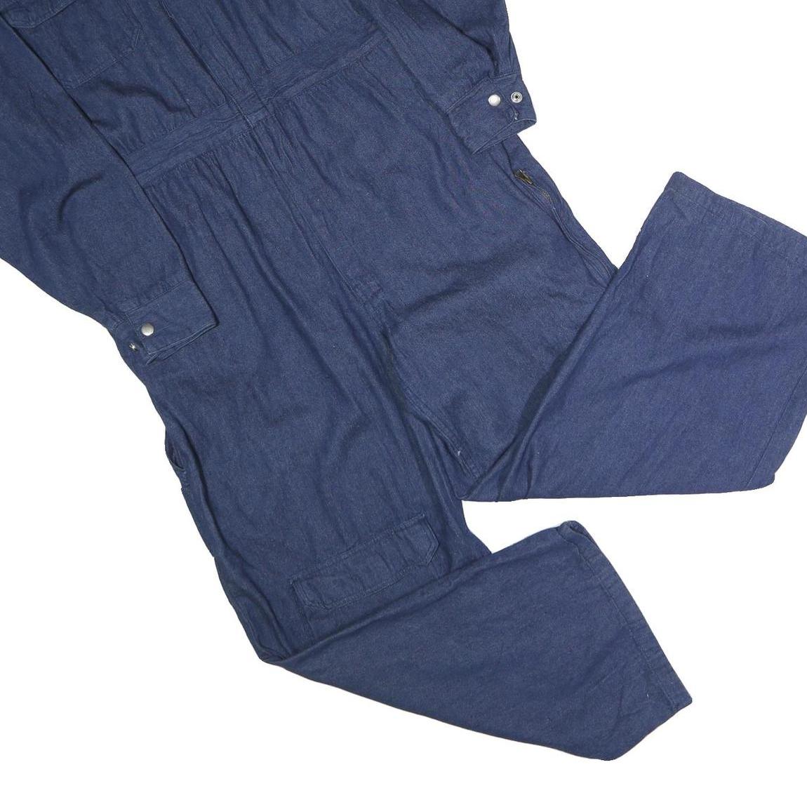 ROSIES Mens Blue Dungarees Regular Fit Polyester Blend XL W38 L28 Workwear