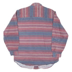 WETLANDS BUGLE BOY Mens Shirt Red Striped Long Sleeve M