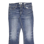DAY TRIP Womens Regular Blue Denim Stone Wash Jeans W34 L30 Stylish Distressed