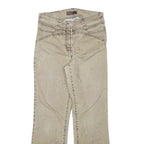 IBEN BERING Womens Beige Regular Fit Straight Cotton Blend Jeans W27 L27 Floral