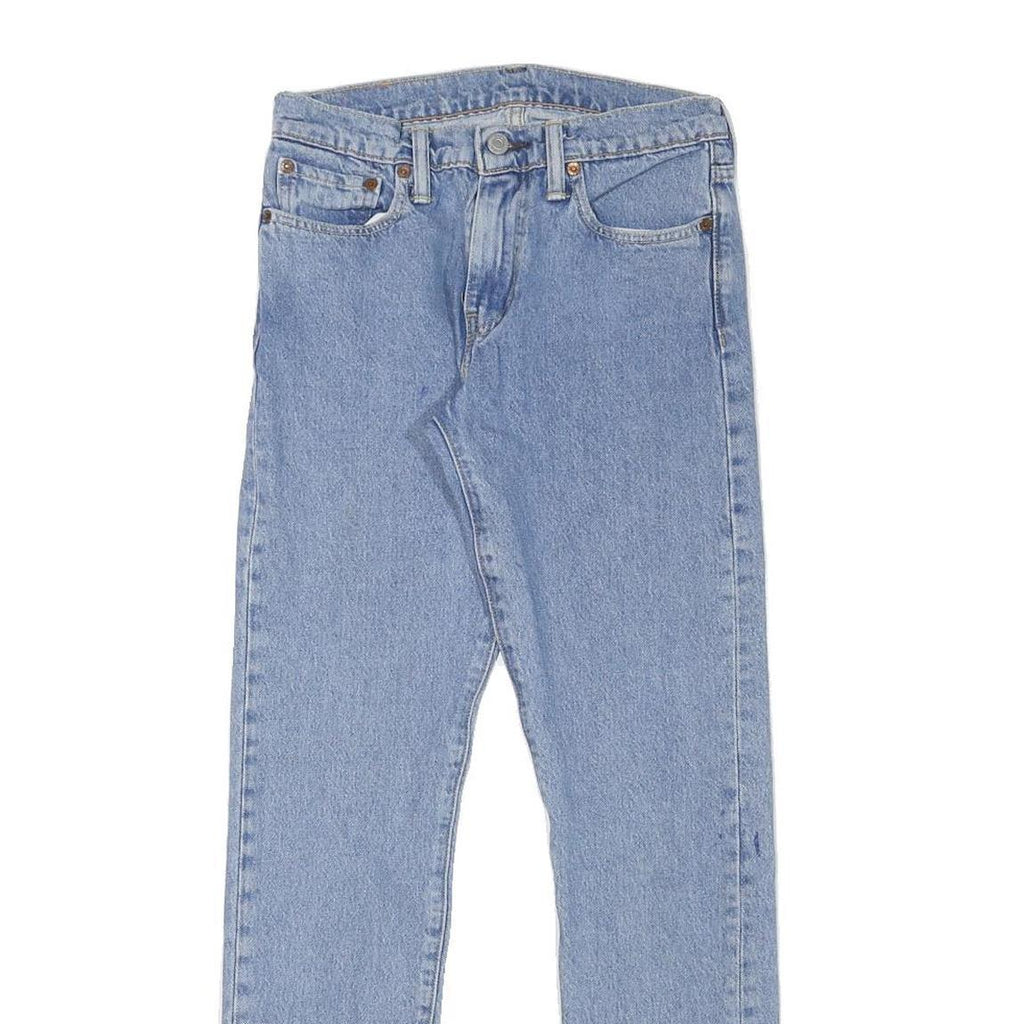 LEVI'S Mens Slim Blue Denim Light Woven Zip Jeans W26 L30 Classic Casual