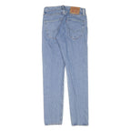 LEVI'S Mens Slim Blue Denim Light Woven Zip Jeans W26 L30 Classic Casual