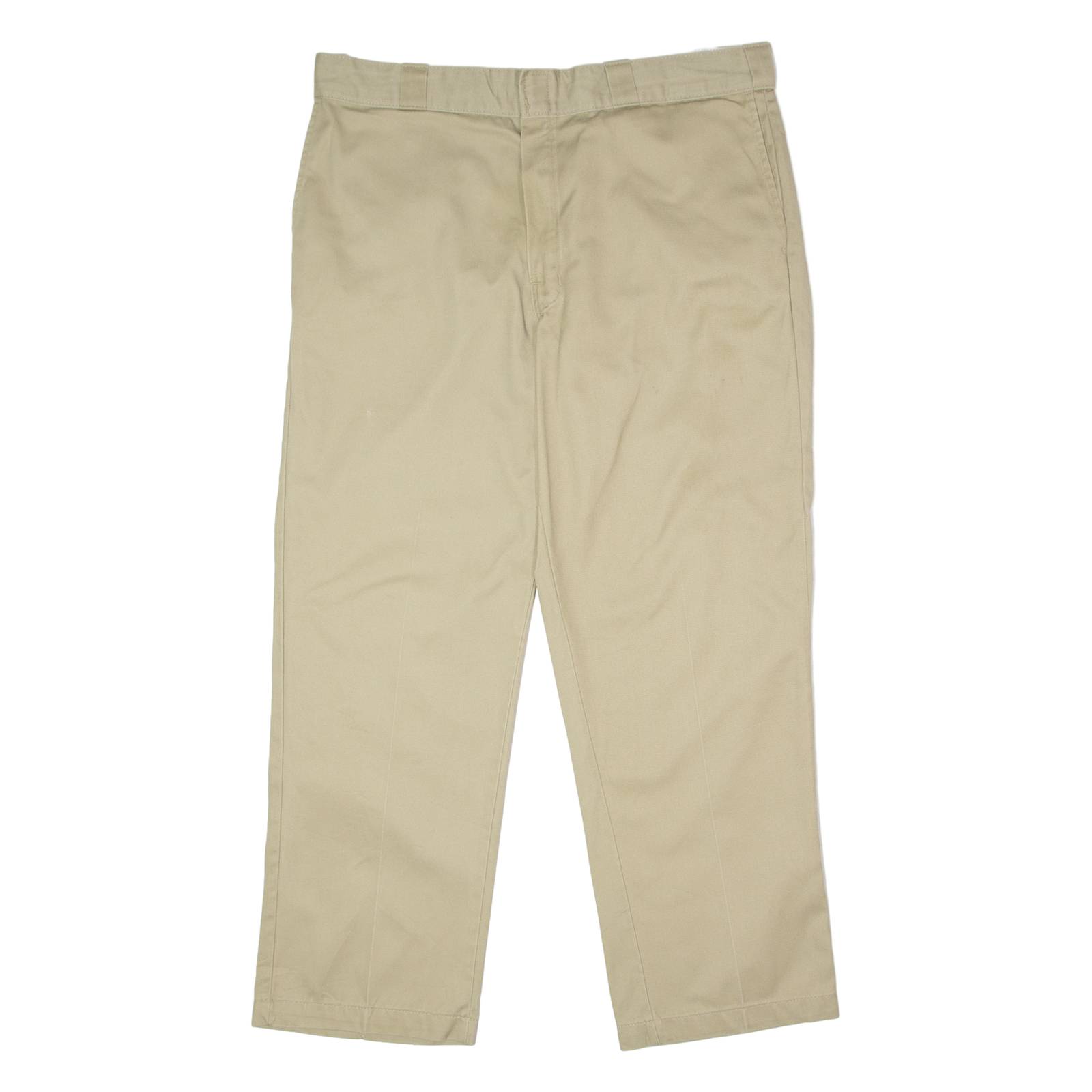 DICKIES 874 Original Workwear Mens Twill Trousers Beige Regular Straight W38 L28