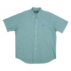 RALPH LAUREN Blake Mens Shirt Green Check L