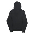 ELLESSE Womens Black Hoodie UK 10 Cotton Blend Pullover Sweatshirt Logo