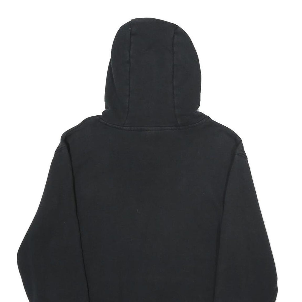 ELLESSE Womens Black Hoodie UK 10 Cotton Blend Pullover Sweatshirt Logo