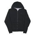 CHAMPION Mens Black Pullover Hoodie S Zip Front Casual Sportswear