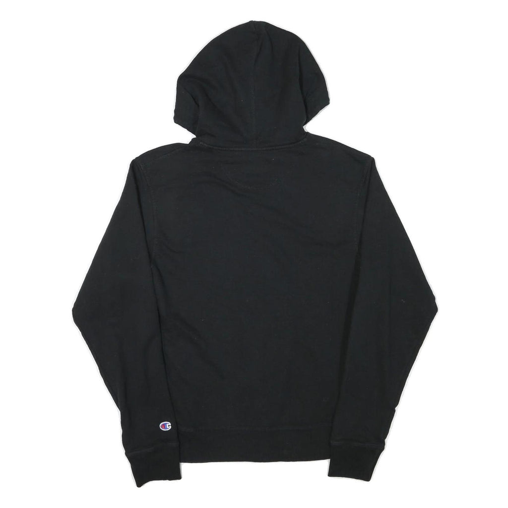 CHAMPION Mens Black Pullover Hoodie S Zip Front Casual Sportswear