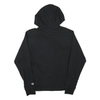 CHAMPION Mens Black Pullover Hoodie S Zip Front Casual Sportswear