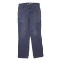 CARHARTT Womens Cotton Blend Blue Regular Fit Straight Leg Trousers W32 L31