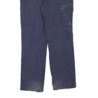 CARHARTT Womens Cotton Blend Blue Regular Fit Straight Leg Trousers W32 L31