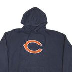 NFL Mens Navy Blue Cotton Blend Hoodie XL Classic Pullover Sportswear