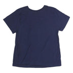 CHAMPION Mens Navy Blue Graphic T-Shirt M Short Sleeve Crew Neck Cotton