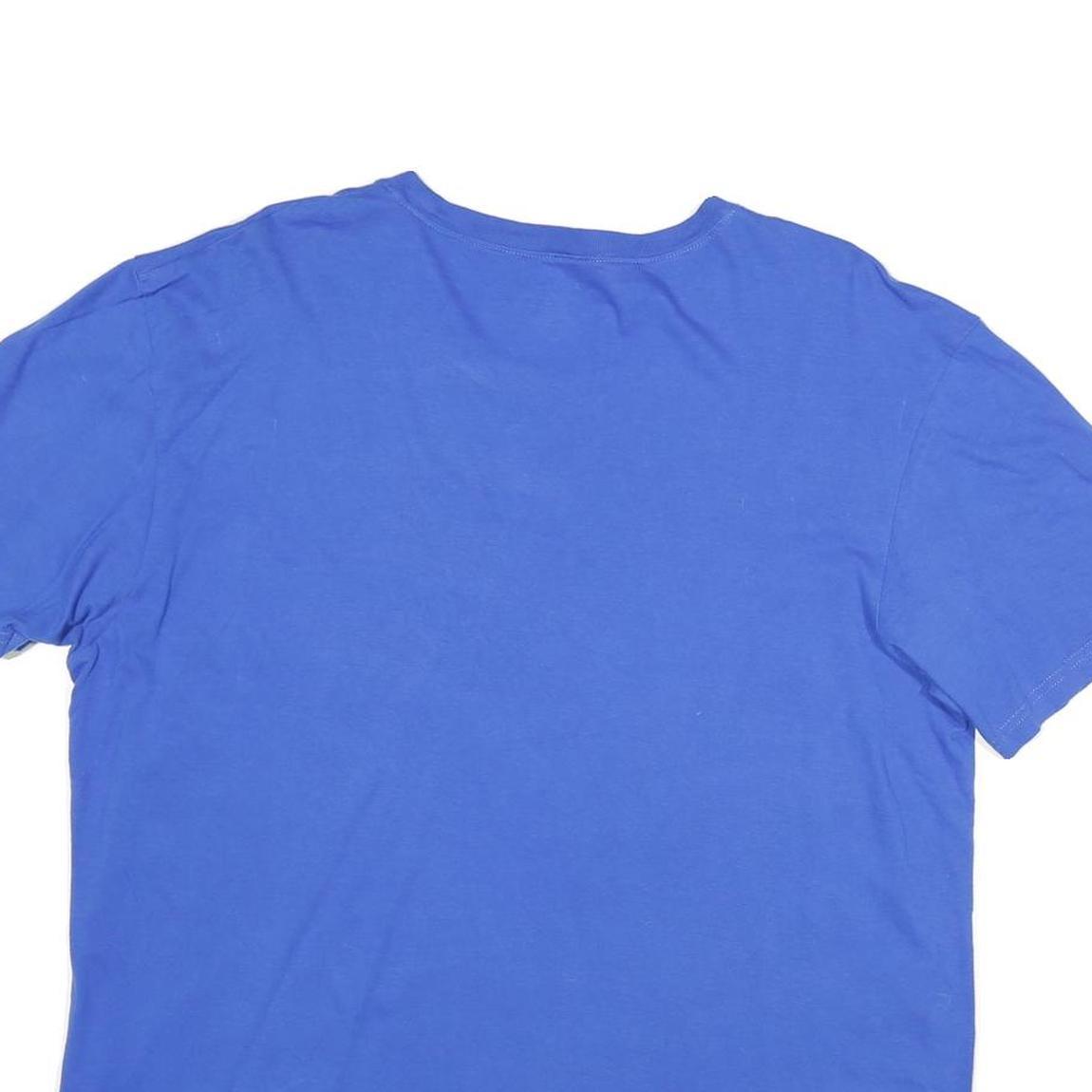 NAUTICA Mens Blue L T-Shirt Short Sleeve Crew Neck Cotton Casual Basic