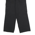 DICKIES Mens Regular Black Polyester Blend Cargo Trousers W30 L28 Workwear