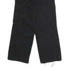 DICKIES Mens Regular Black Polyester Blend Cargo Trousers W30 L28 Workwear