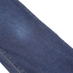 CARHARTT WIP Mens Slim Dark Blue Denim Jeans W32 L32 Button Closure Cotton Blend