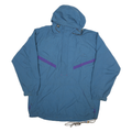 HELLY HANSEN Mens Blue & Purple Outdoor Jacket L Polyester Blend Pullover Zip