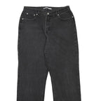 TOMMY HILFIGER Womens Jeans Black Regular Straight Denim W31 L32 Classic Zip