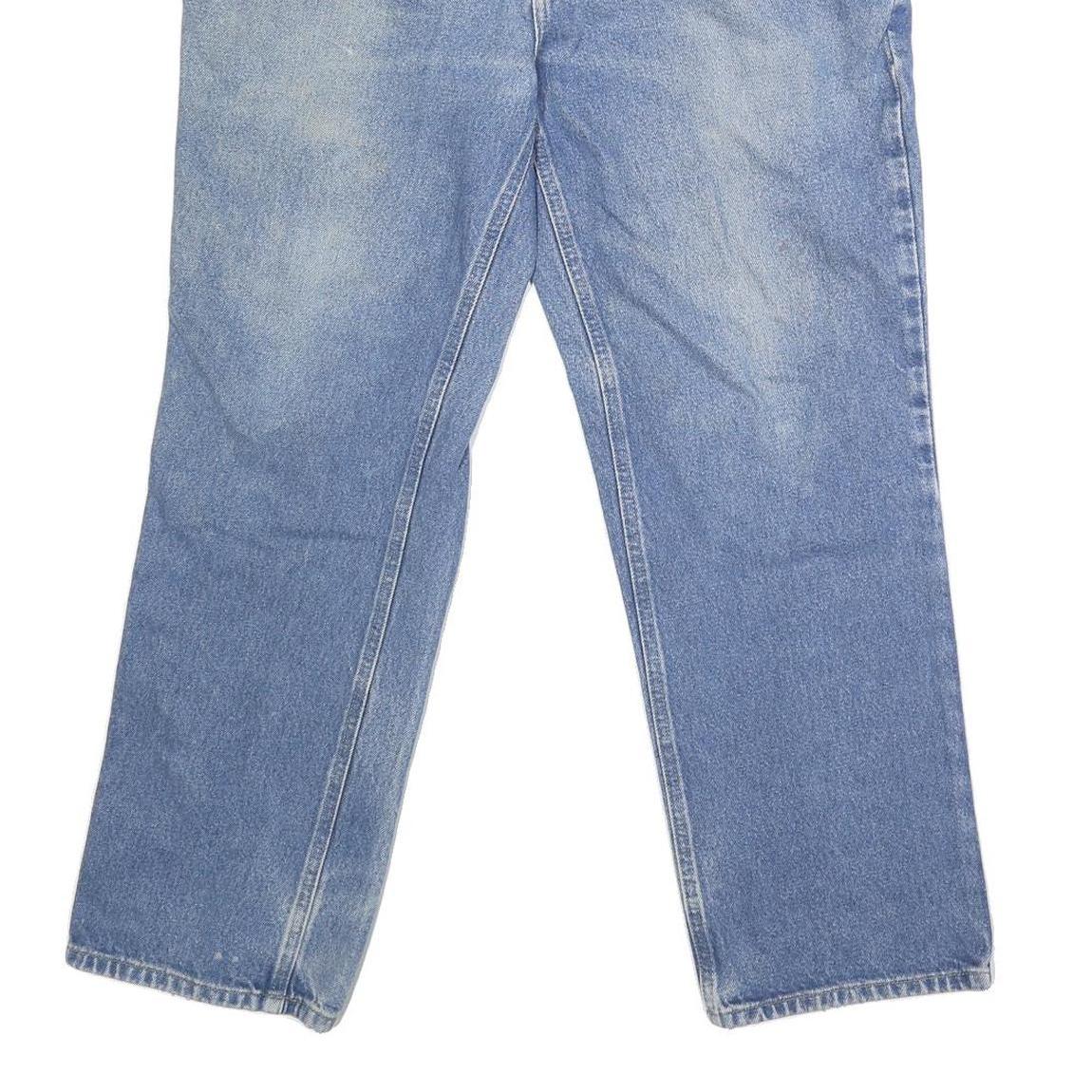 CARHARTT Mens Jeans Blue Regular Straight Denim Light W34 L28 Classic Fit