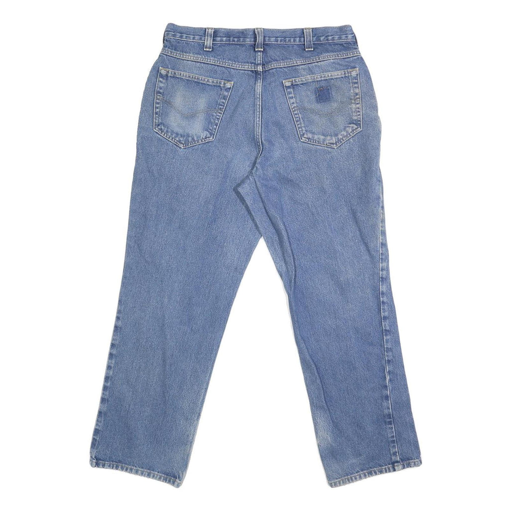 CARHARTT Mens Jeans Blue Regular Straight Denim Light W34 L28 Classic Fit