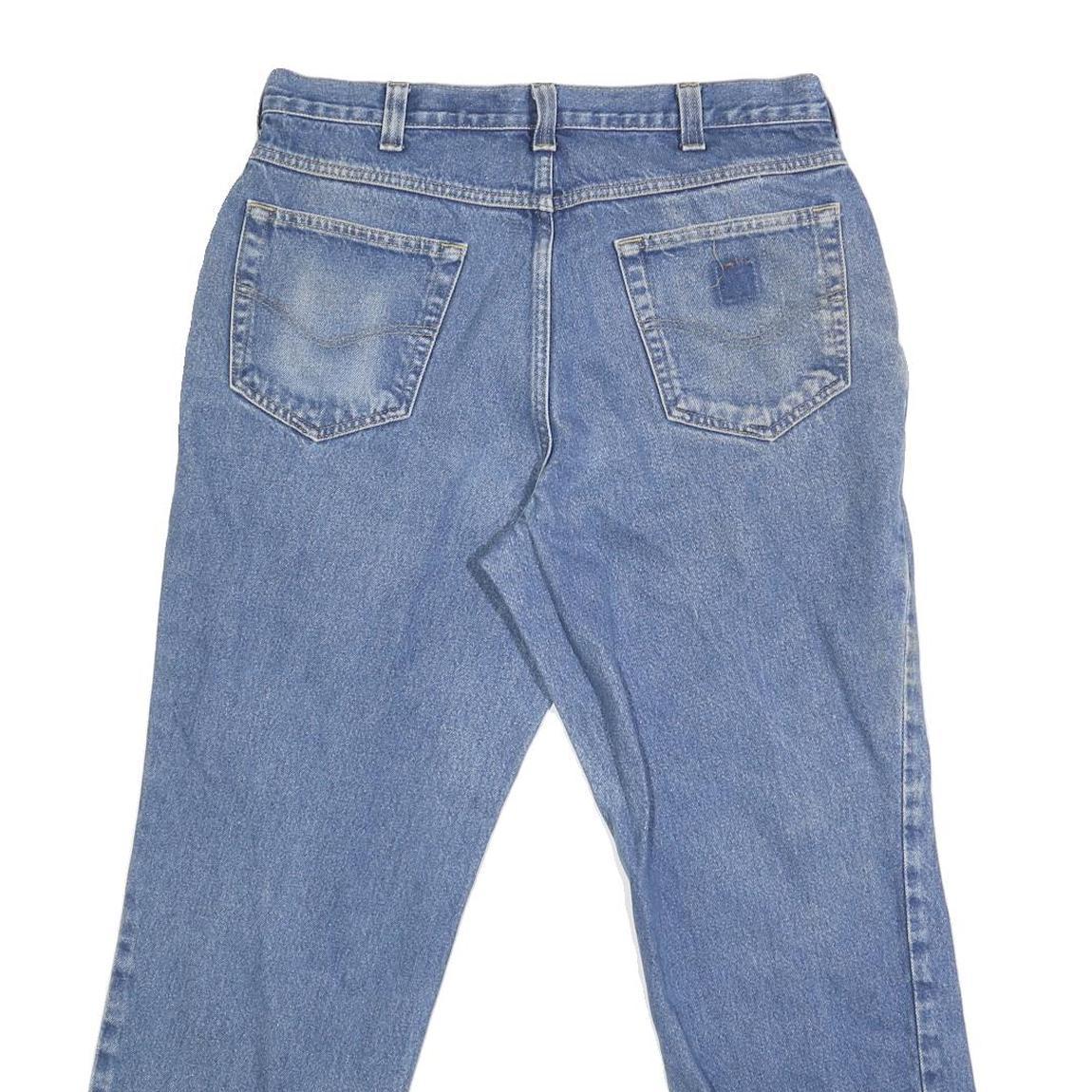 CARHARTT Mens Jeans Blue Regular Straight Denim Light W34 L28 Classic Fit