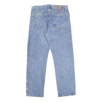 WRANGLER Mens Regular Fit Blue Denim Classic Jeans W33 L30 Zip Cotton