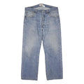 LEVI'S 501 Mens Jeans Blue Regular Straight Denim Light W36 L28 Classic Button