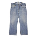 LEVI'S 501 Mens Jeans Blue Regular Straight Denim Light W36 L28 Classic Button