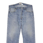 LEVI'S 501 Mens Jeans Blue Regular Straight Denim Light W36 L28 Classic Button