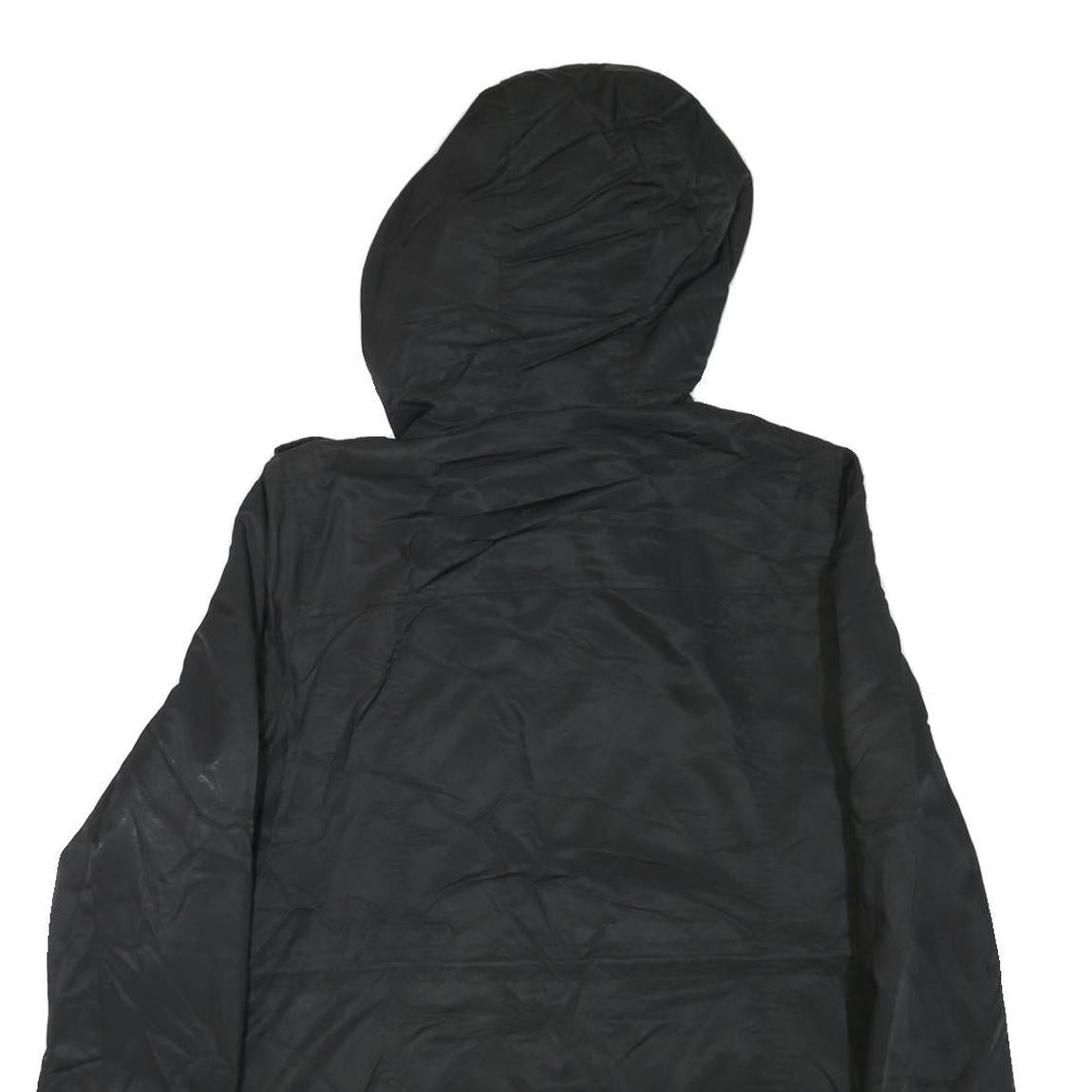 LEVI'S Womens Black Polyester Blend Hooded Jacket M Zip Sherpa Lined